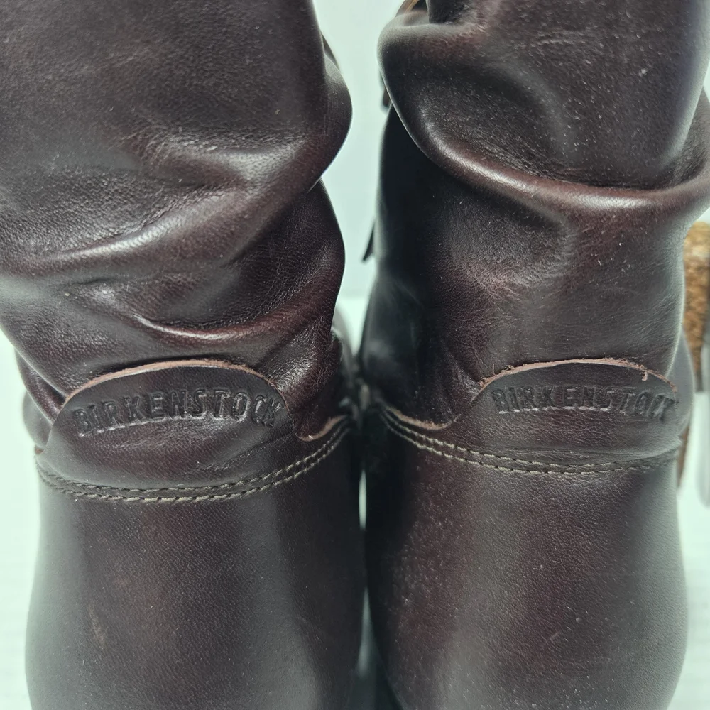 Birkenstock Sarnia Espresso Leather Chelsea Ankle Boots Size EU 36 narrow US 5